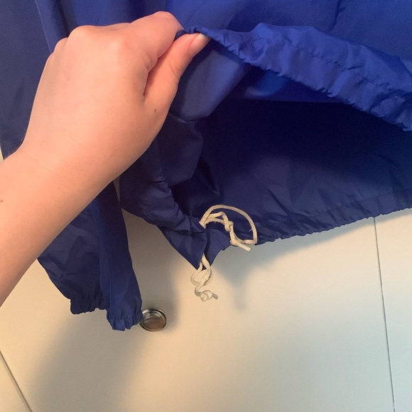 Vintage 90s Speedo Blue Rain Windbreaker Pull Over Jacket Size Men’s Medium - Picture 6 of 9